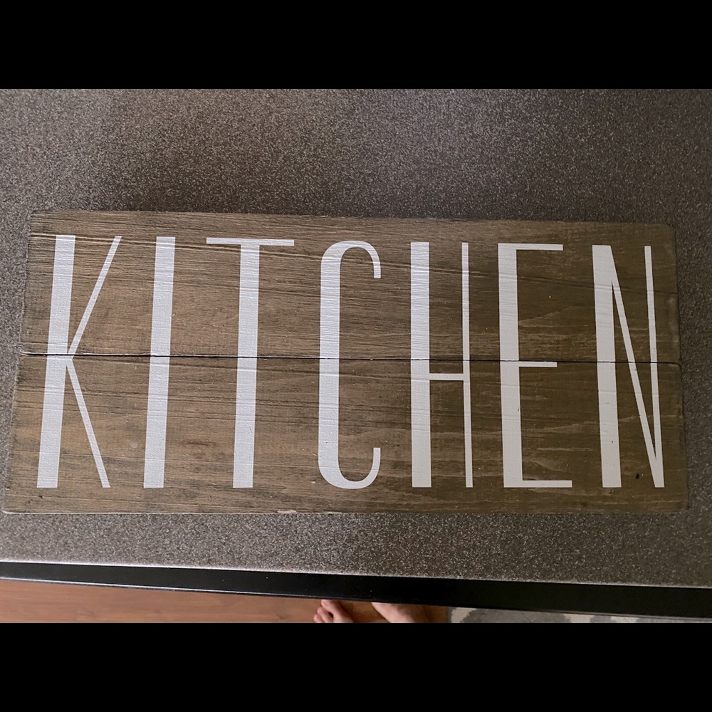“Kitchen” sign